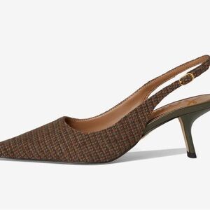 Sam Edelman Bianka Sz 8- Brown Patterned Slingback Heels